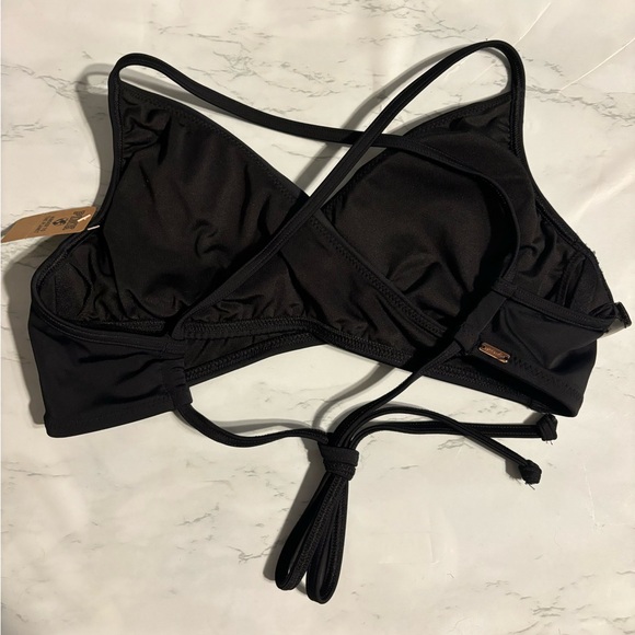 Victoria's Secret Pink Bikini Top - Black - Small  (BNWT) - Picture 2 of 4